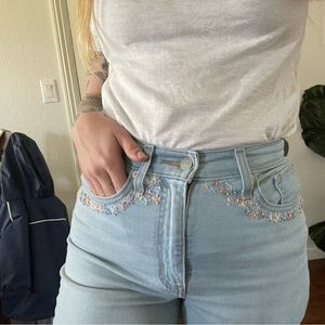 Hand embroidered Levi’s